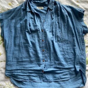 Madewell central L button up